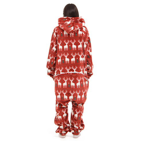 Snuggs Blanket Onesie Red Christmas